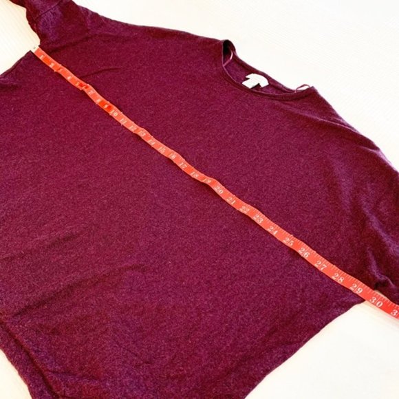 Kenar Purple Oversized 100% Merino Wool Sweater - Size M - Picture 7 of 7